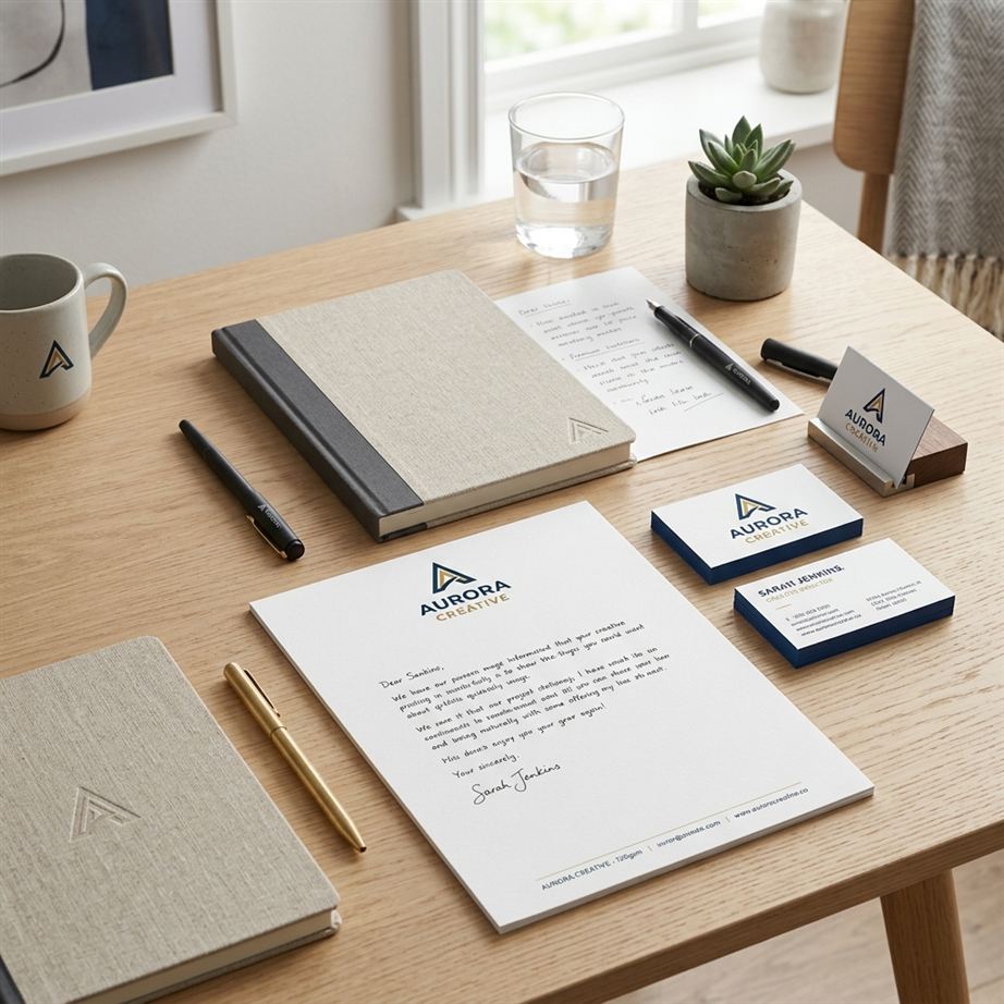Minimalist Cafe Branding